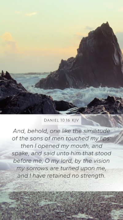 Daniel 10:16 KJV Bible Verse Image