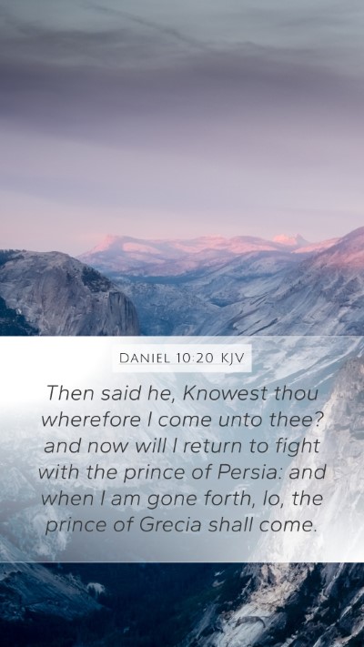 Daniel 10:20 KJV Bible Verse Image
