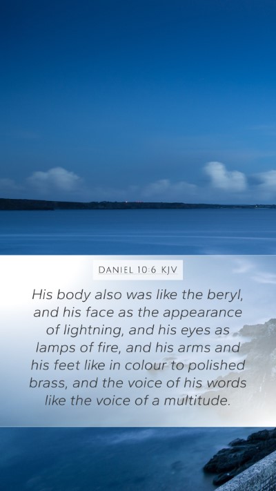Daniel 10:6 KJV Bible Verse Image