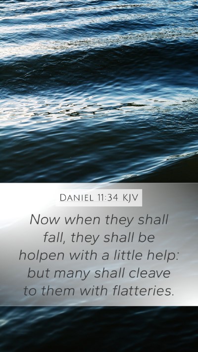 Daniel 11:34 KJV Bible Verse Image