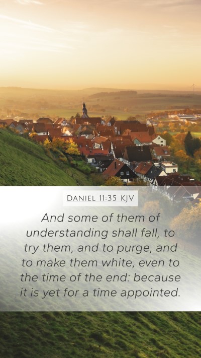 Daniel 11:35 KJV Bible Verse Image