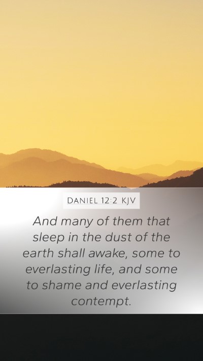 Daniel 12:2 KJV Bible Verse Image