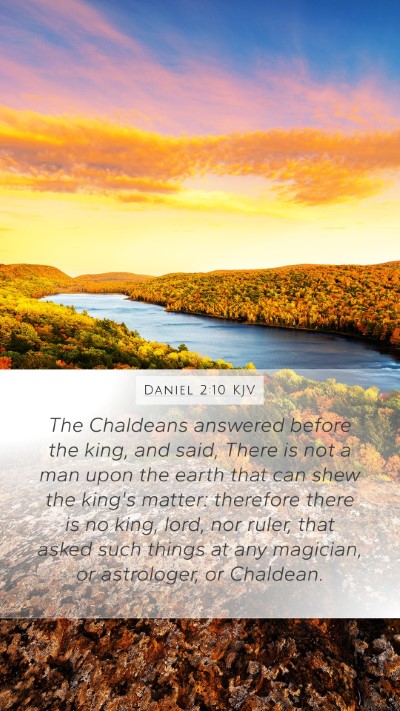Daniel 2:10 KJV Bible Verse Image
