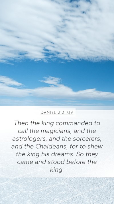 Daniel 2:2 KJV Bible Verse Image
