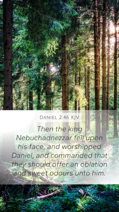 Daniel 2:46 KJV Bible Verse Image