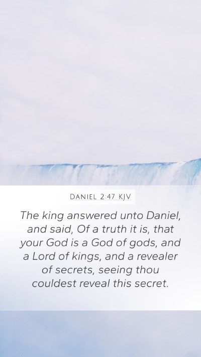 Daniel 2:47 KJV Bible Verse Image