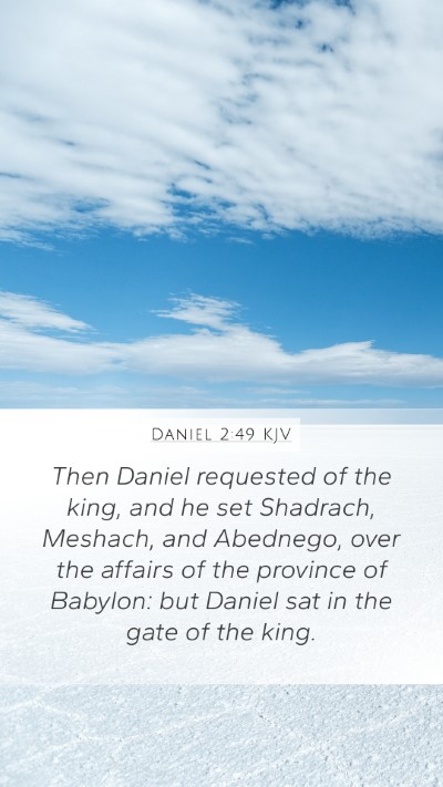 Daniel 2:49 KJV Bible Verse Image