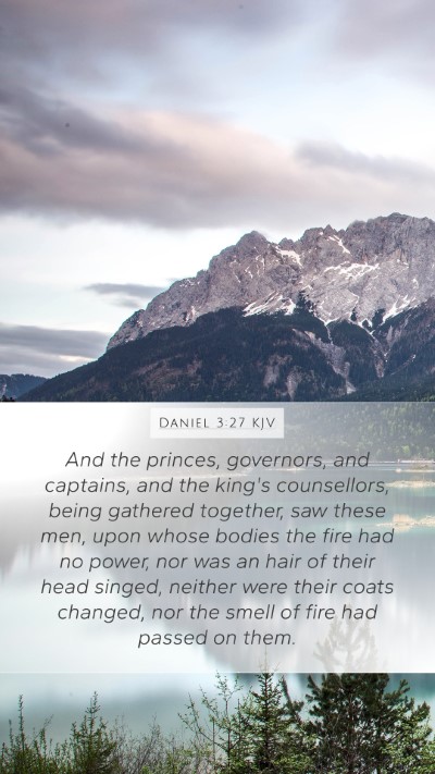 Daniel 3:27 KJV Bible Verse Image