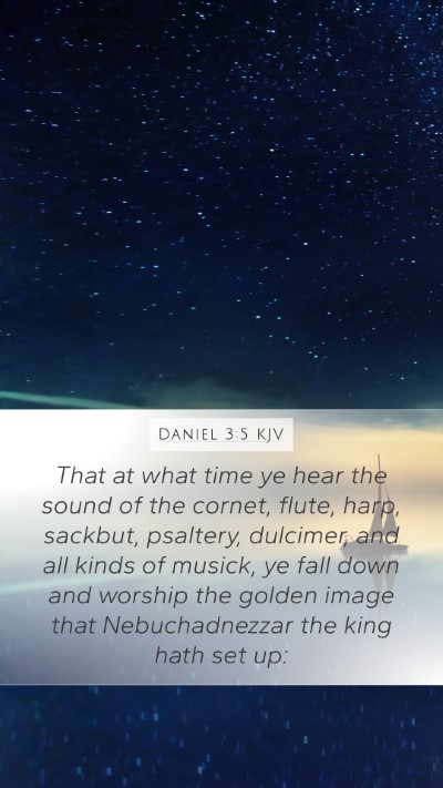 Daniel 3:5 KJV Bible Verse Image