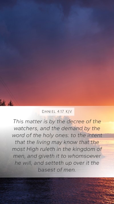 Daniel 4:17 KJV Bible Verse Image