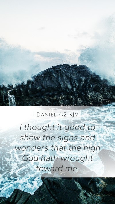 Daniel 4:2 KJV Bible Verse Image