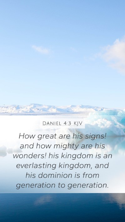 Daniel 4:3 KJV Bible Verse Image