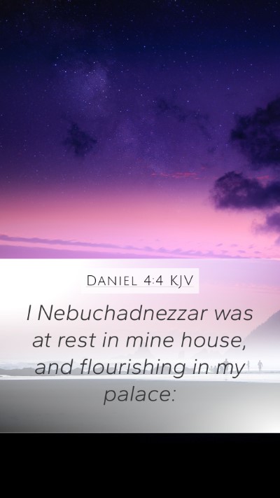 Daniel 4:4 KJV Bible Verse Image