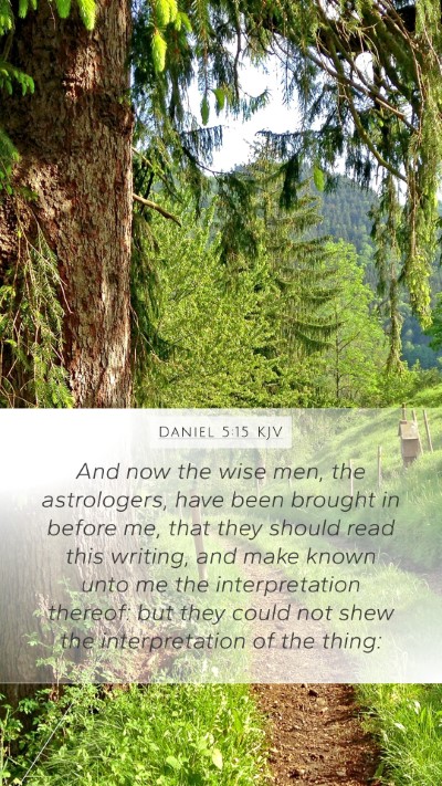 Daniel 5:15 KJV Bible Verse Image