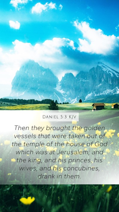 Daniel 5:3 KJV Bible Verse Image