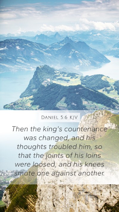 Daniel 5:6 KJV Bible Verse Image