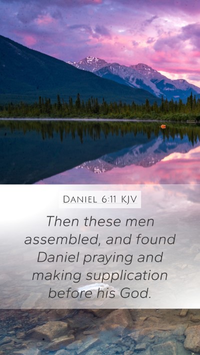 Daniel 6:11 KJV Bible Verse Image