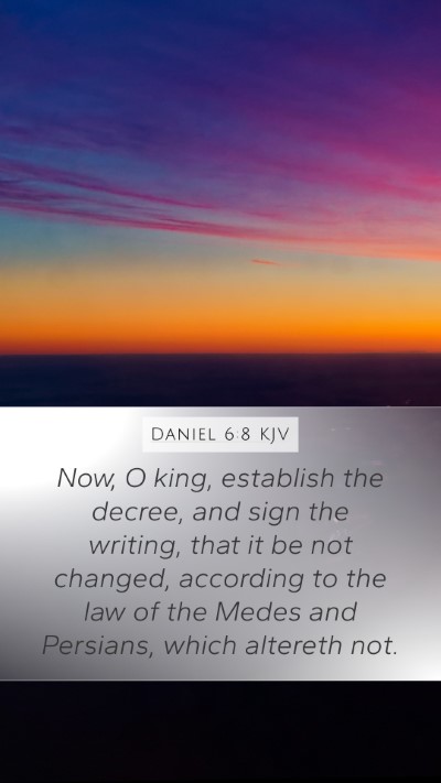 Daniel 6:8 KJV Bible Verse Image