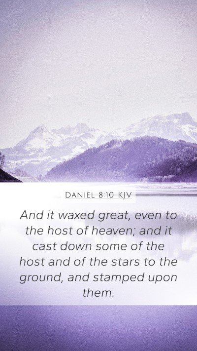 Daniel 8:10 KJV Bible Verse Image