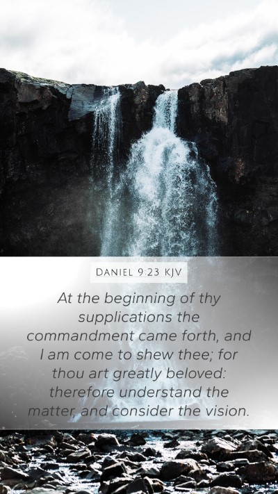 Daniel 9:23 KJV Bible Verse Image