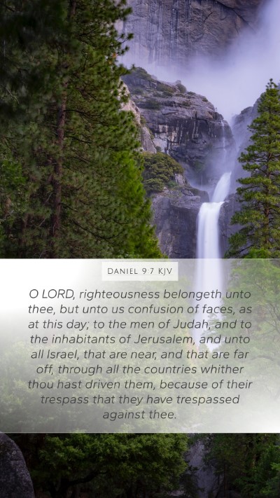 Daniel 9:7 KJV Bible Verse Image