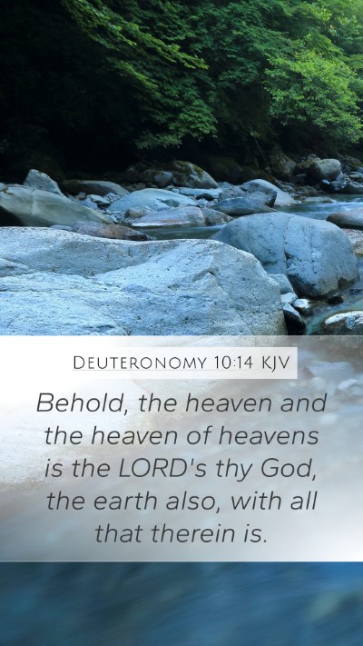 Deuteronomy 10:14 KJV Bible Verse Image
