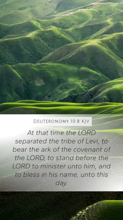 Deuteronomy 10:8 KJV Bible Verse Image