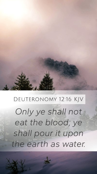 Deuteronomy 12:16 KJV Bible Verse Image