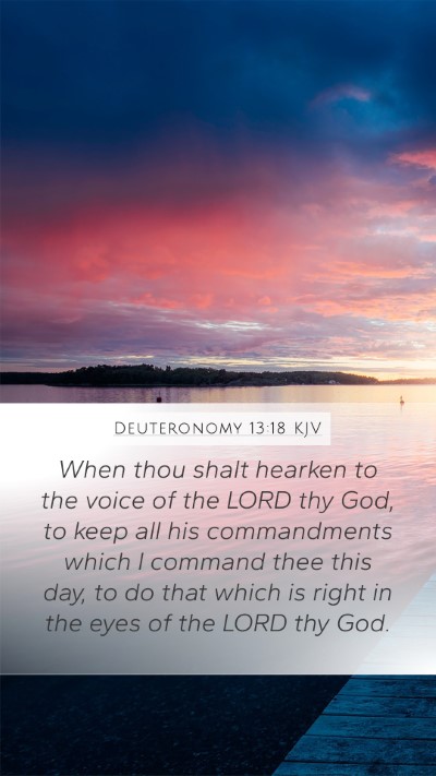 Deuteronomy 13:18 KJV Bible Verse Image