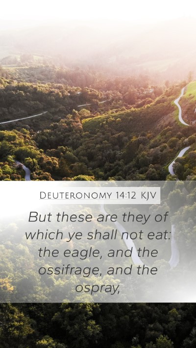 Deuteronomy 14:12 KJV Bible Verse Image