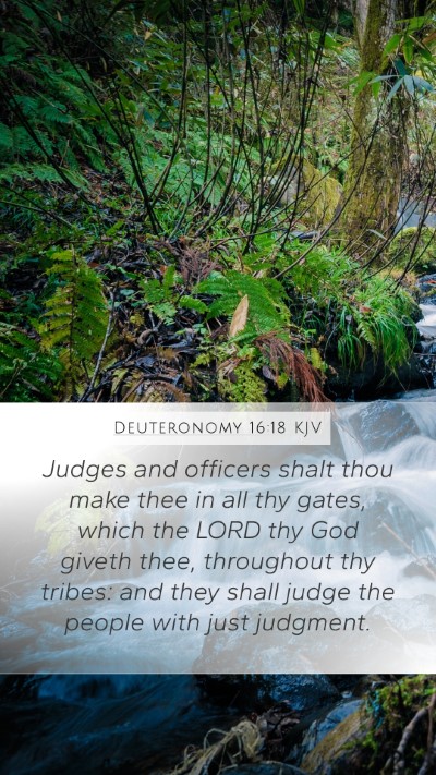 Deuteronomy 16:18 KJV Bible Verse Image