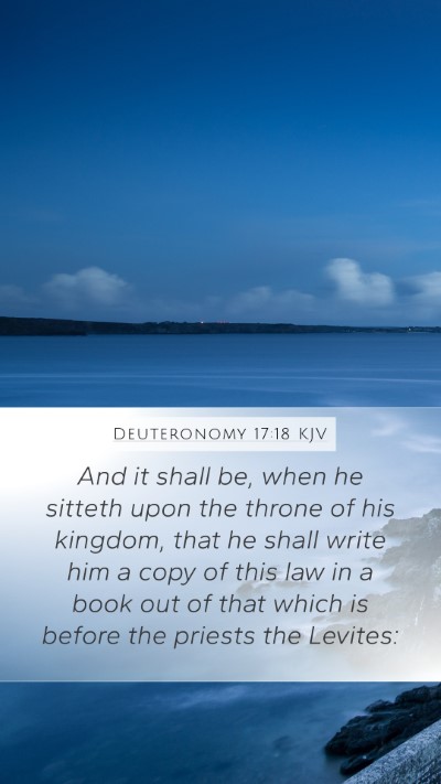 Deuteronomy 17:18 KJV Bible Verse Image