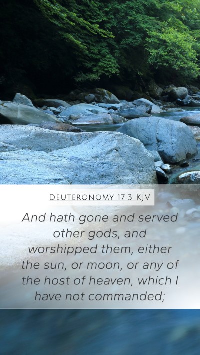 Deuteronomy 17:3 KJV Bible Verse Image