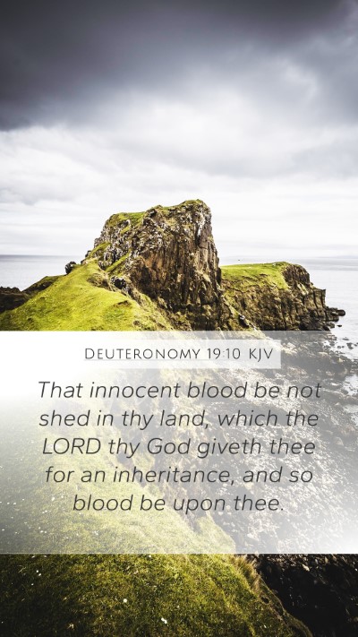 Deuteronomy 19:10 KJV Bible Verse Image