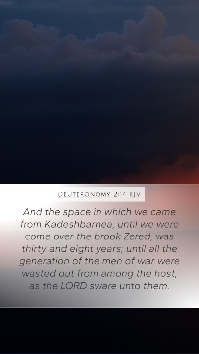 Deuteronomy 2:14 KJV Bible Verse Image