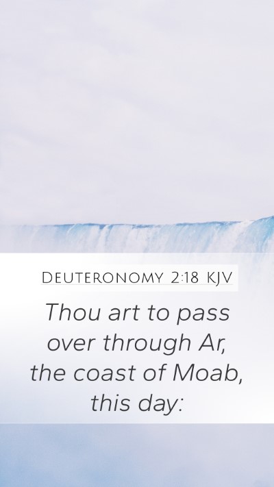 Deuteronomy 2:18 KJV Bible Verse Image