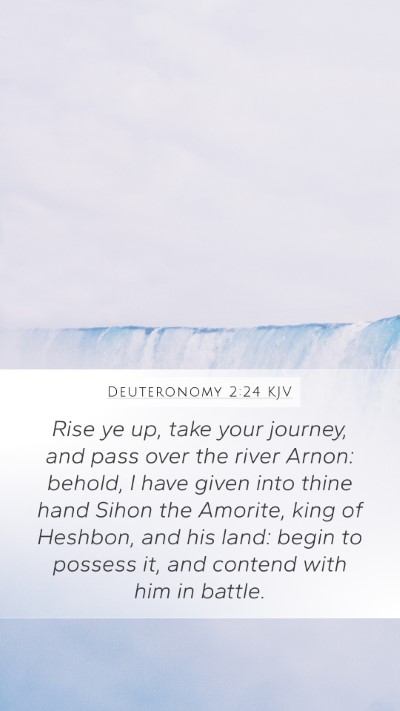 Deuteronomy 2:24 KJV Bible Verse Image