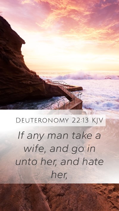 Deuteronomy 22:13 KJV Bible Verse Image