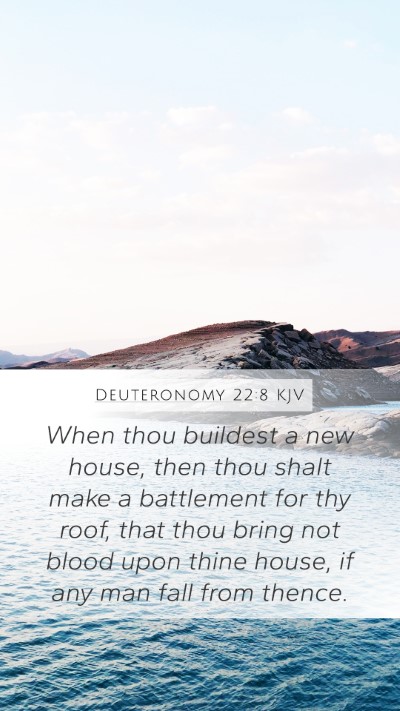 Deuteronomy 22:8 KJV Bible Verse Image