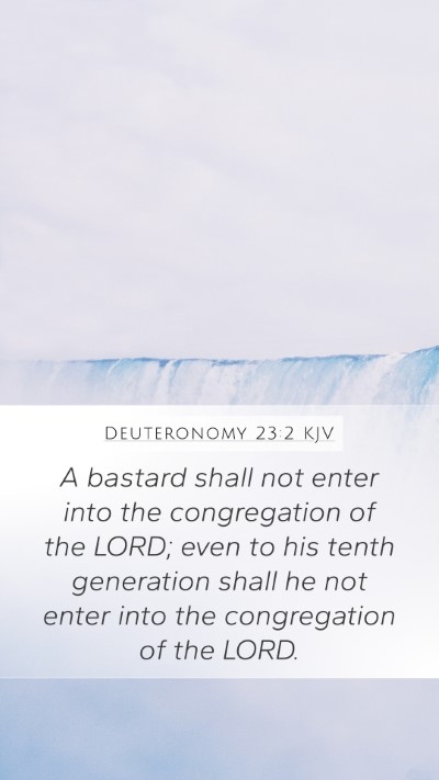 Deuteronomy 23:2 KJV Bible Verse Image