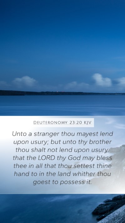 Deuteronomy 23:20 KJV Bible Verse Image