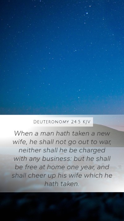 Deuteronomy 24:5 KJV Bible Verse Image