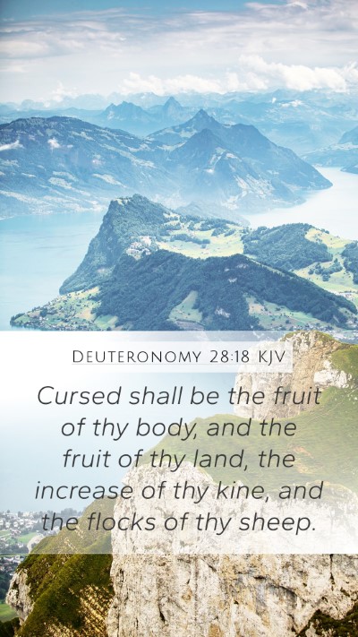 Deuteronomy 28:18 KJV Bible Verse Image