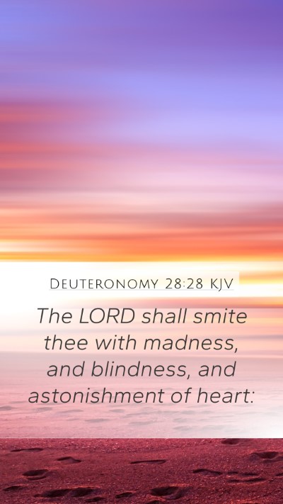 Deuteronomy 28:28 KJV Bible Verse Image