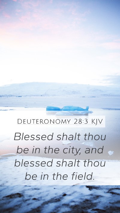 Deuteronomy 28:3 KJV Bible Verse Image