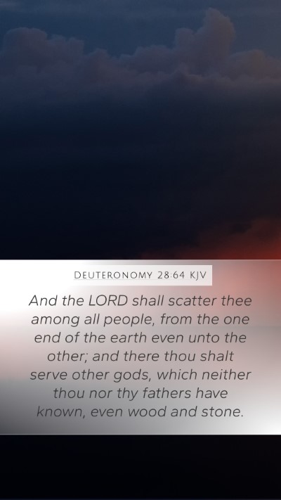 Deuteronomy 28:64 KJV Bible Verse Image