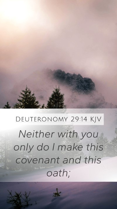 Deuteronomy 29:14 KJV Bible Verse Image
