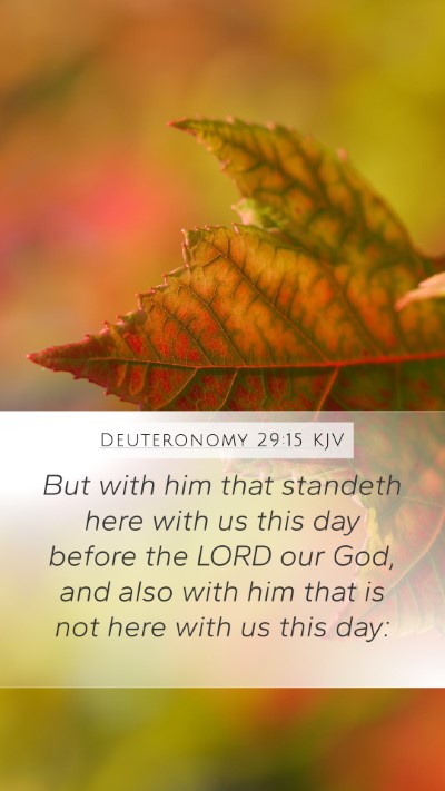 Deuteronomy 29:15 KJV Bible Verse Image