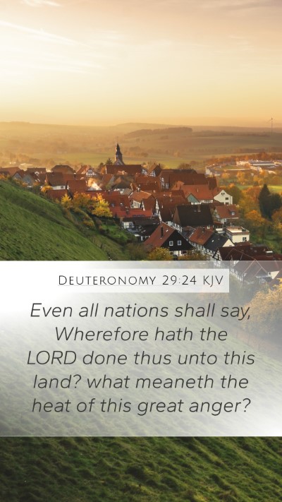 Deuteronomy 29:24 KJV Bible Verse Image