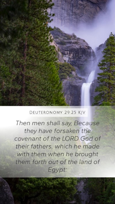 Deuteronomy 29:25 KJV Bible Verse Image